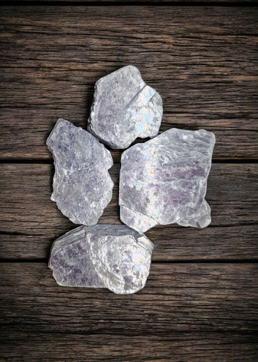 Tranches de Lépidolite mica