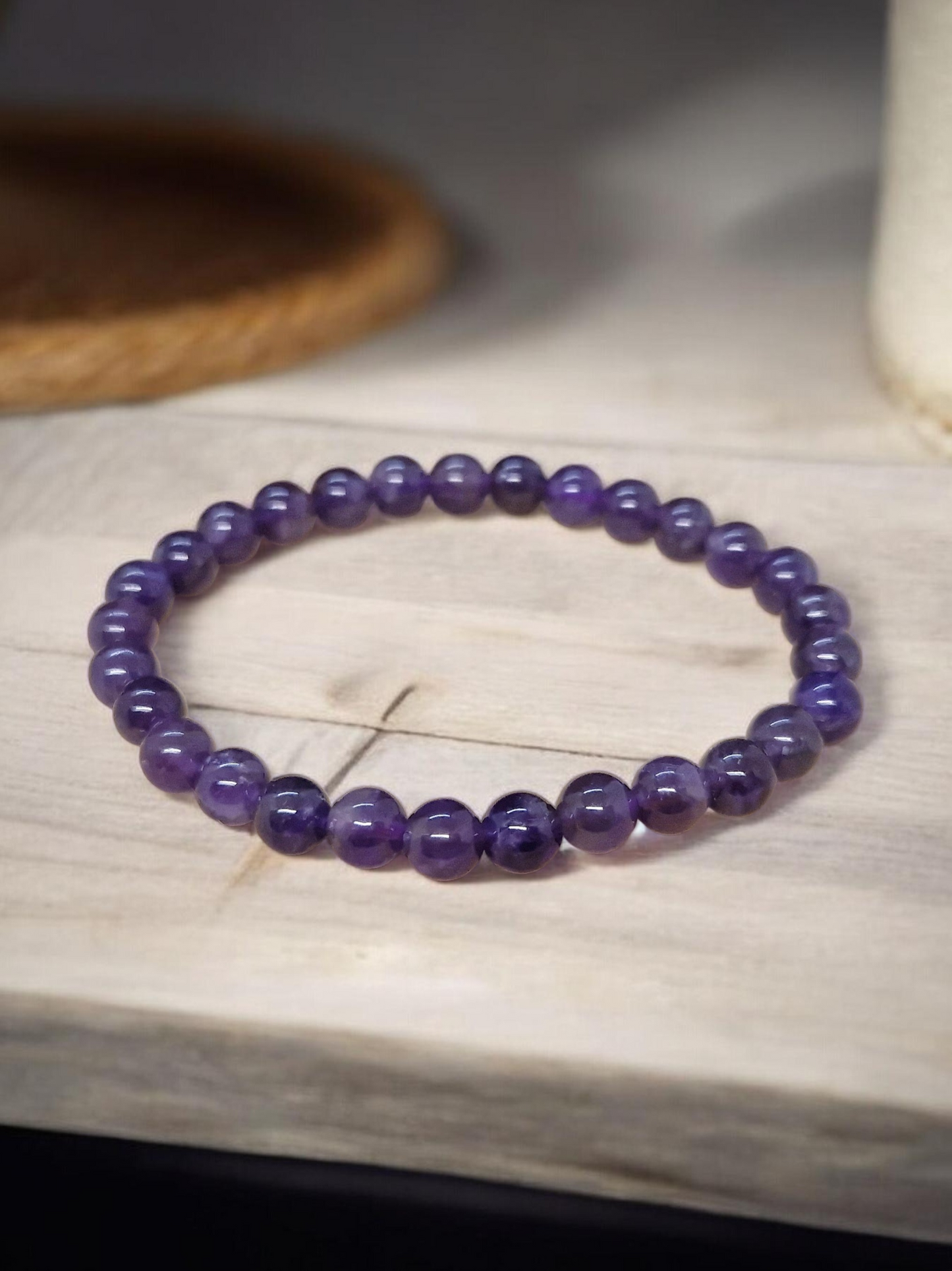 Bracelet Améthyste 6mm