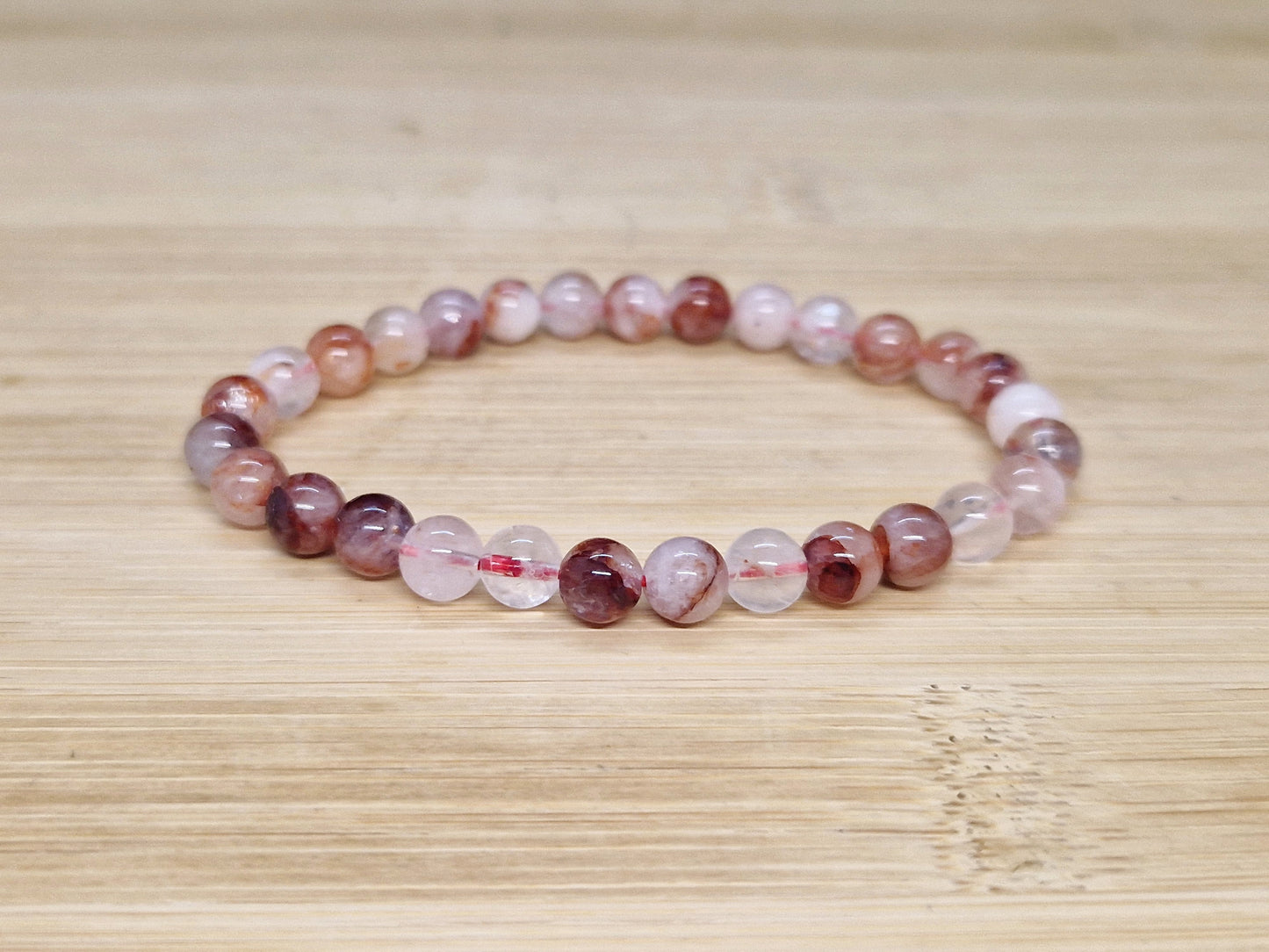 Bracelet Quartz Hématoïde 6mm