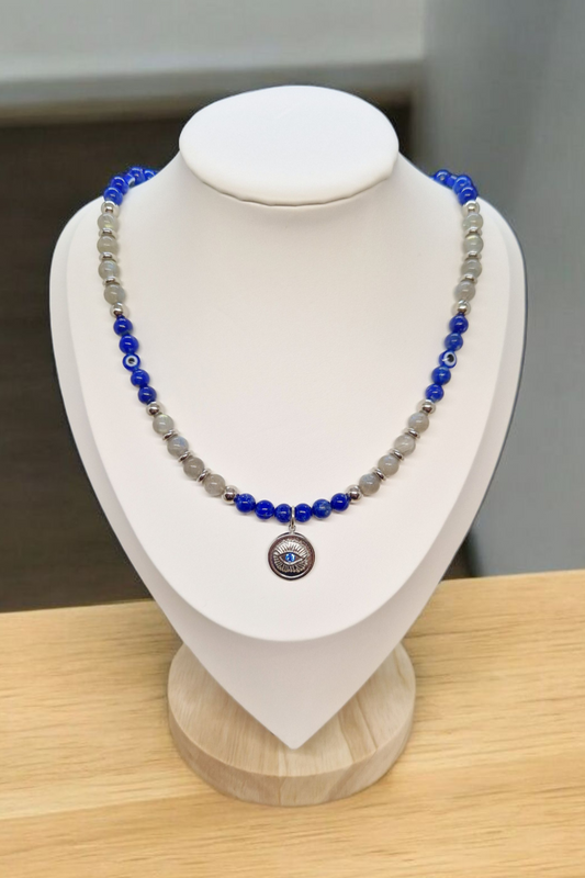 Collier Lapis Lazuli & Labradorite