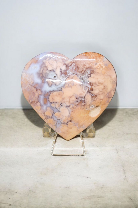 Coeur Agate candy coton