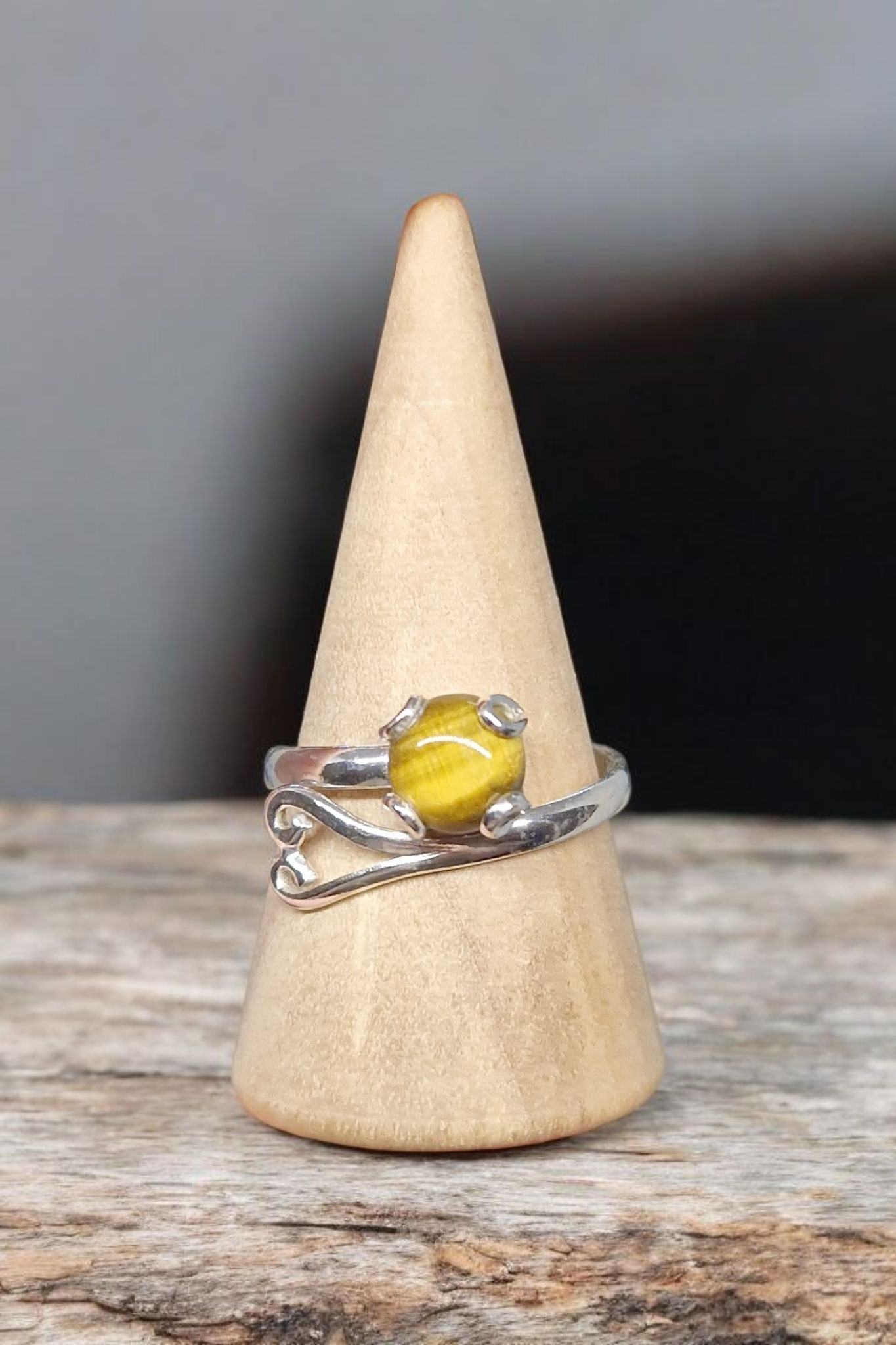 Bague Oeil de tigre Argent