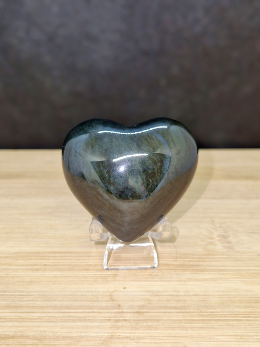 Cœur obsidienne manto huichol