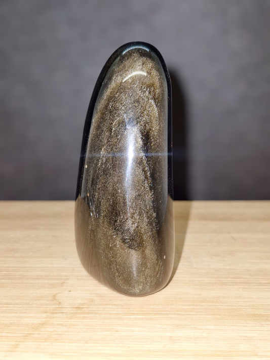 Forme libre Obsidienne dorée