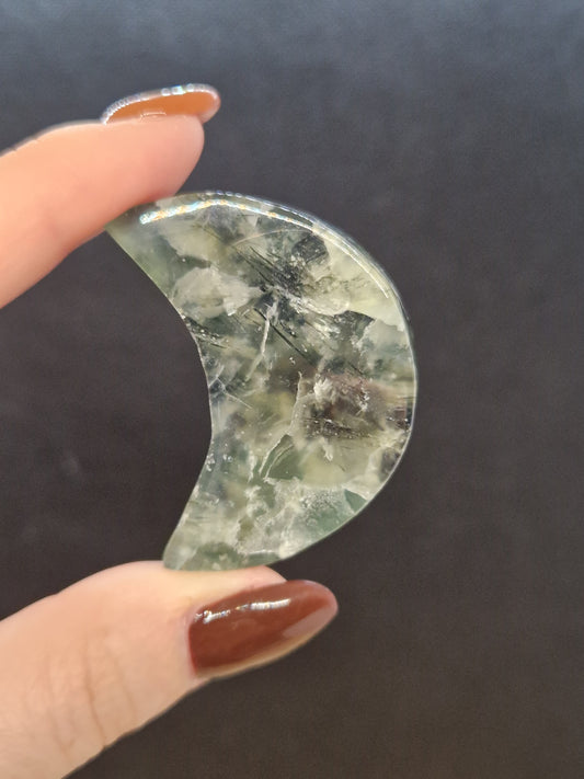 Lune en Prehnite