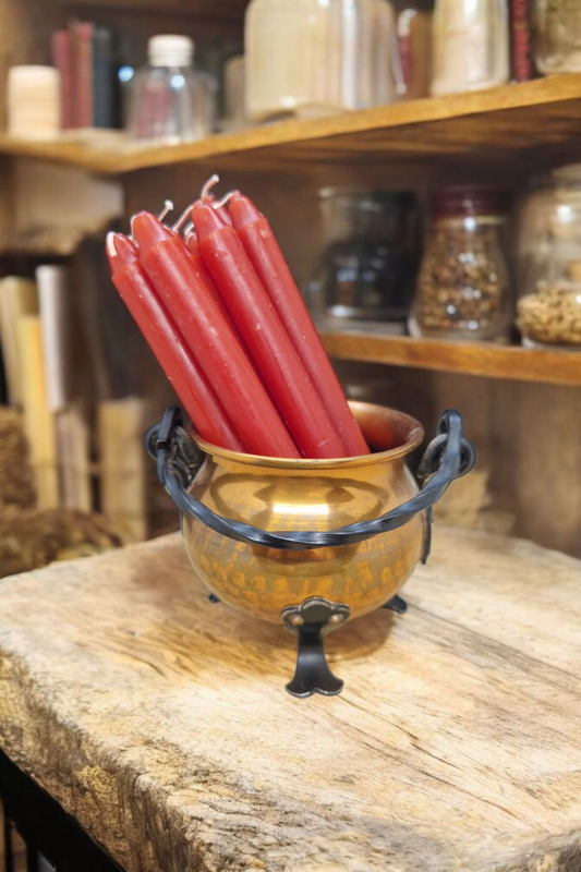 Bougies rituelles rouges