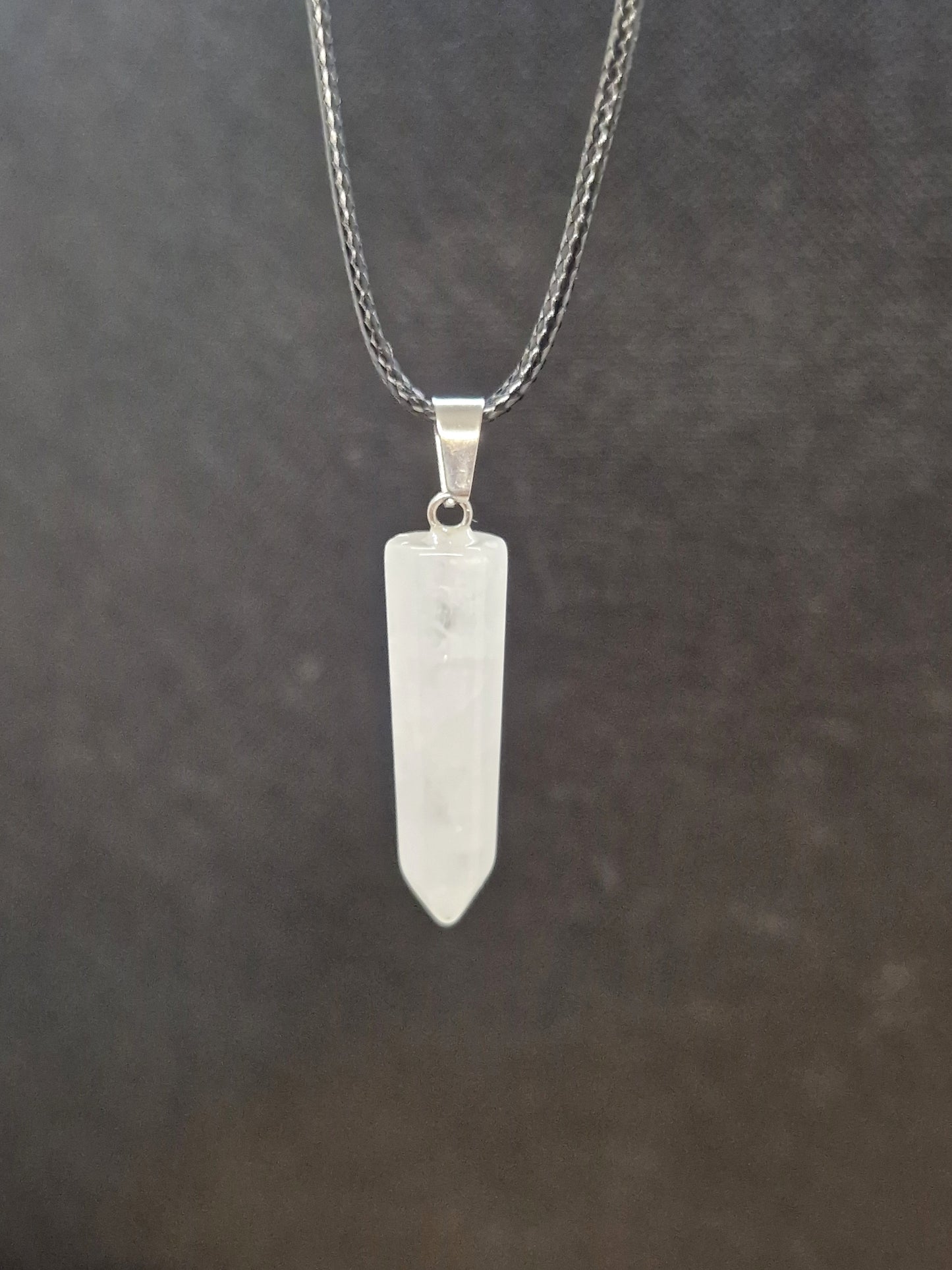 Pendentif Cristal de roche pointe