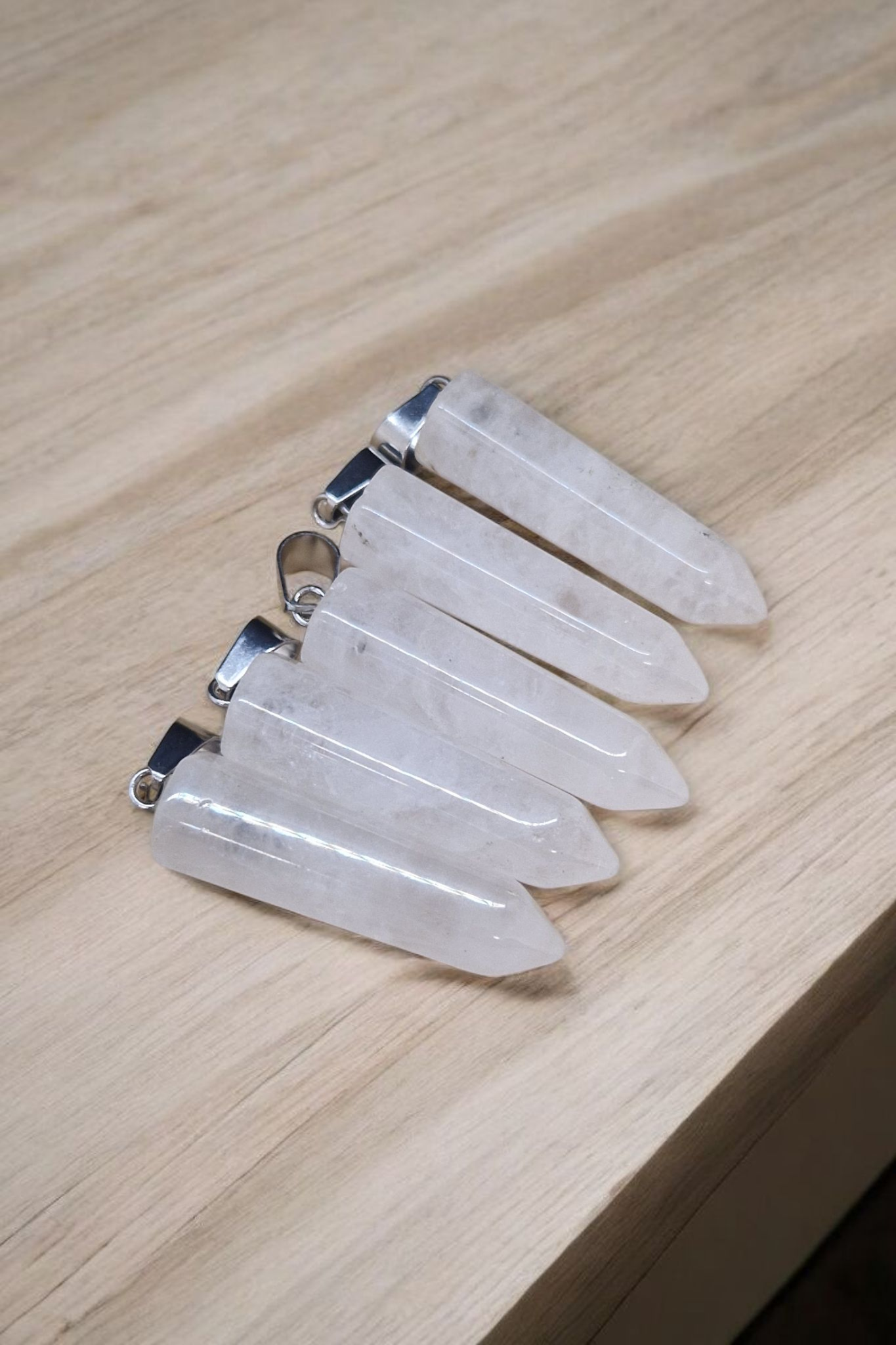 Pendentif Cristal de roche pointe