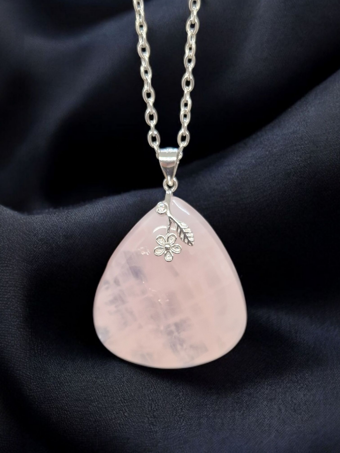 Pendentif Quartz rose
