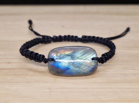 Bracelet Labradorite réglable