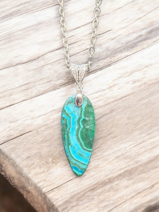 Pendentif Malachite Chrysocolle