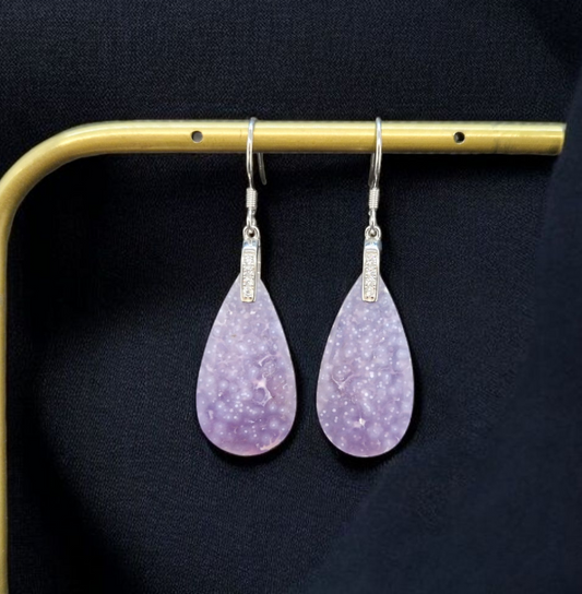 Boucles d'oreilles Agate grappe