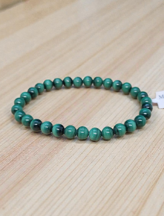 Bracelet Malachite 6mm