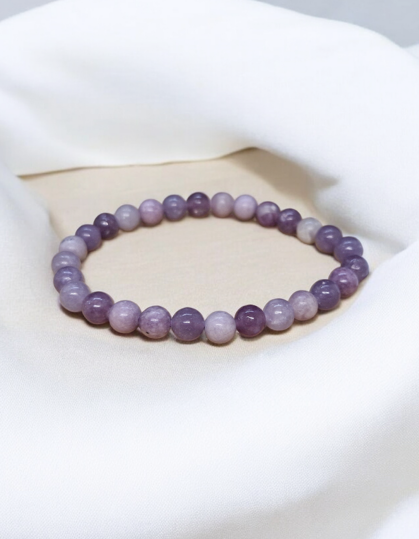 Bracelet Lépidolite 6mm