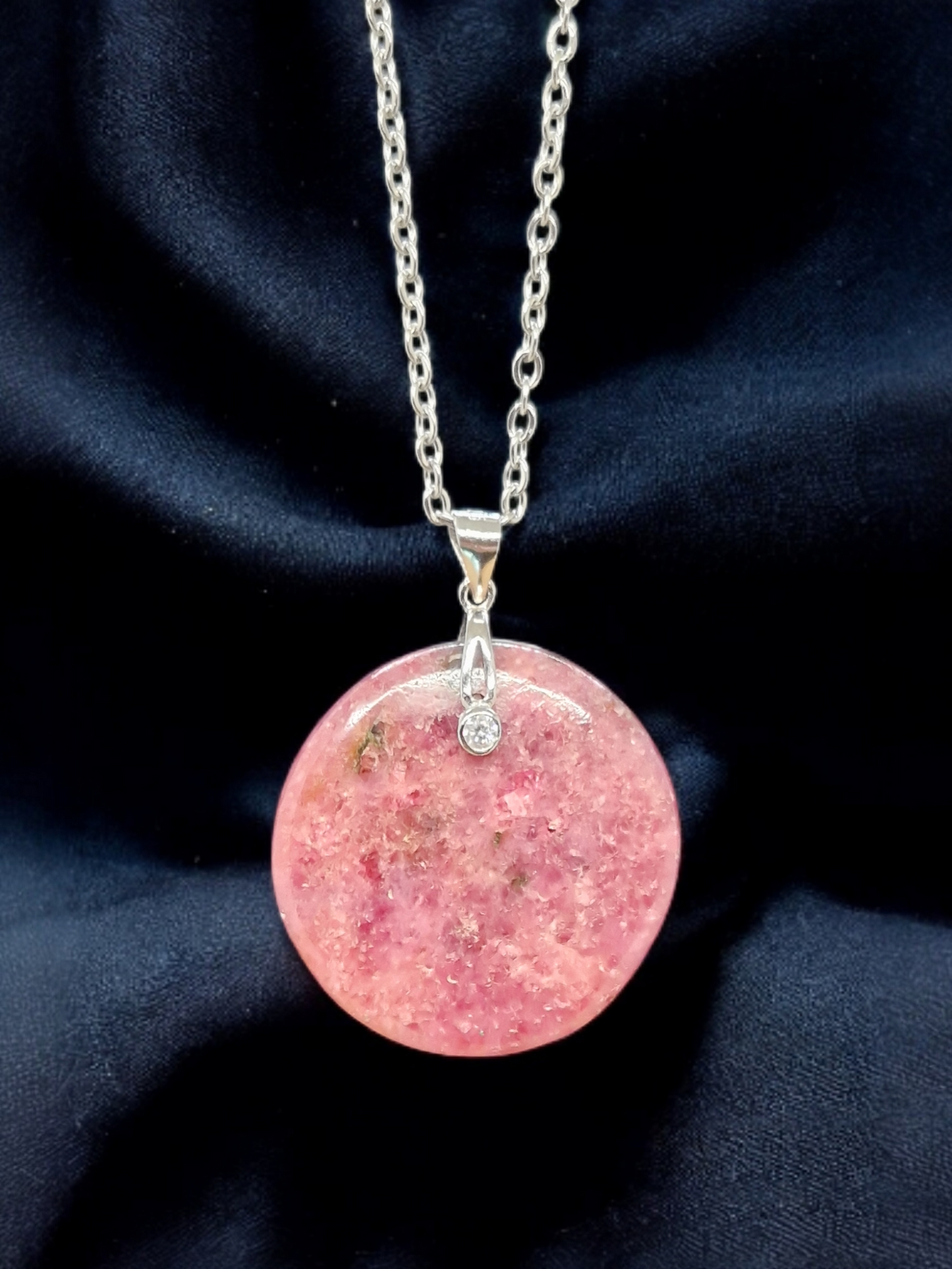 Pendentif Rhodonite