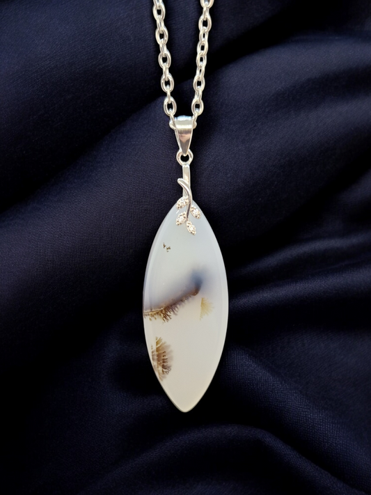 Pendentif Agate dendritique