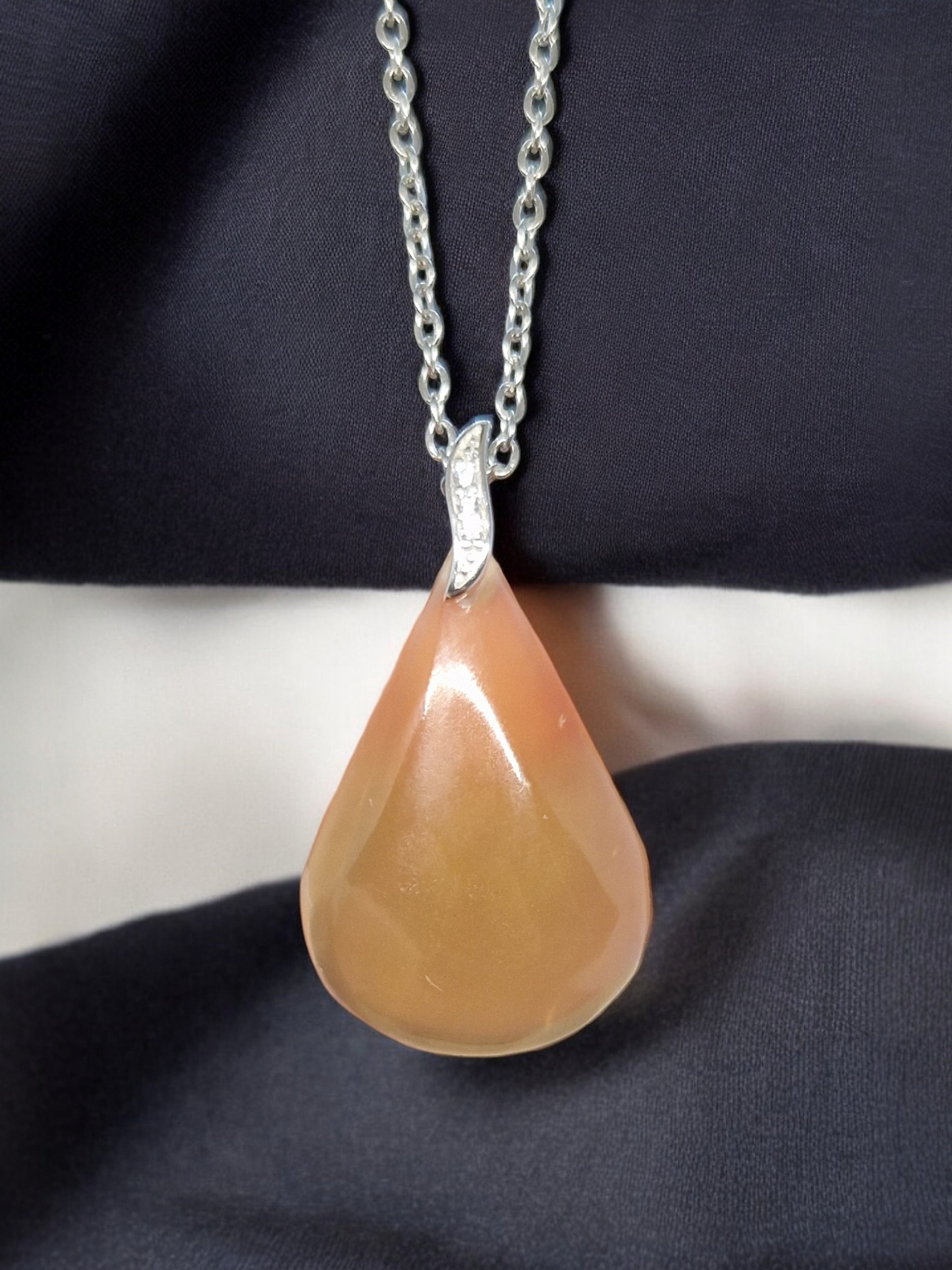 Pendentif Calcite miel