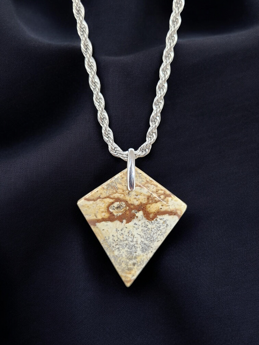 Pendentif Jaspe Paysage