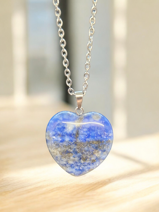Pendentif coeur Lapis lazuli