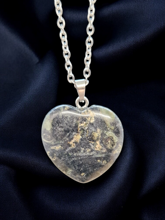 Pendentif coeur Jaspe Kambaba
