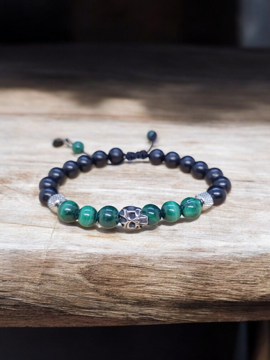 Bracelet Malachite & Shungite 8mm