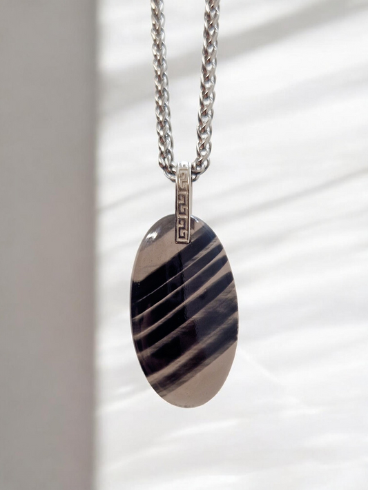 Pendentif Obsidienne Midnight Lace