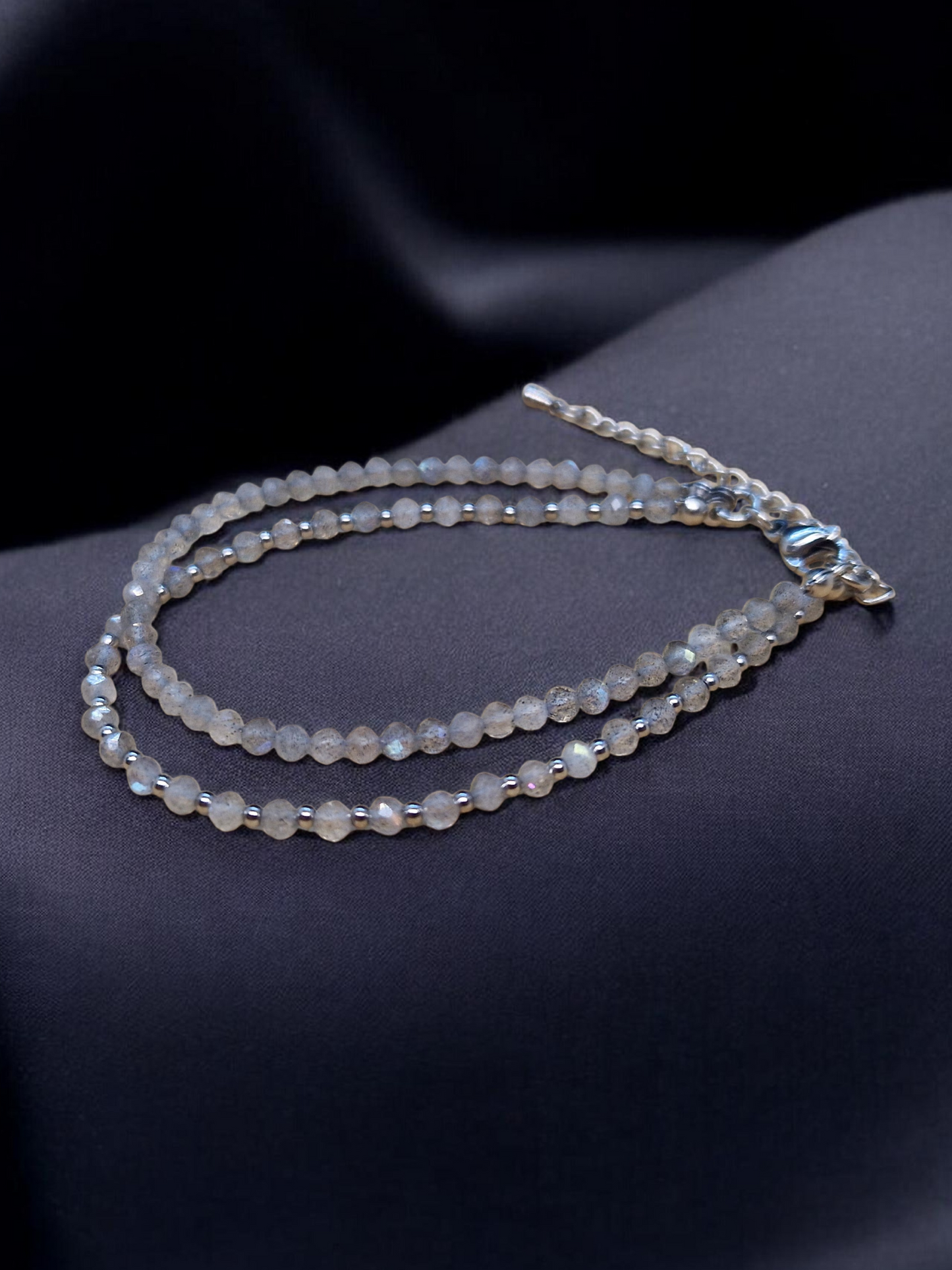 Bracelet Labradorite double rang
