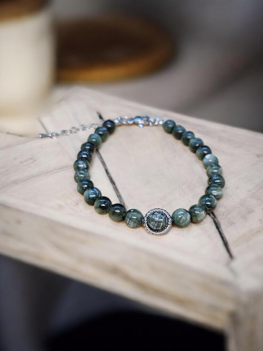 Bracelet Seraphinite 6mm