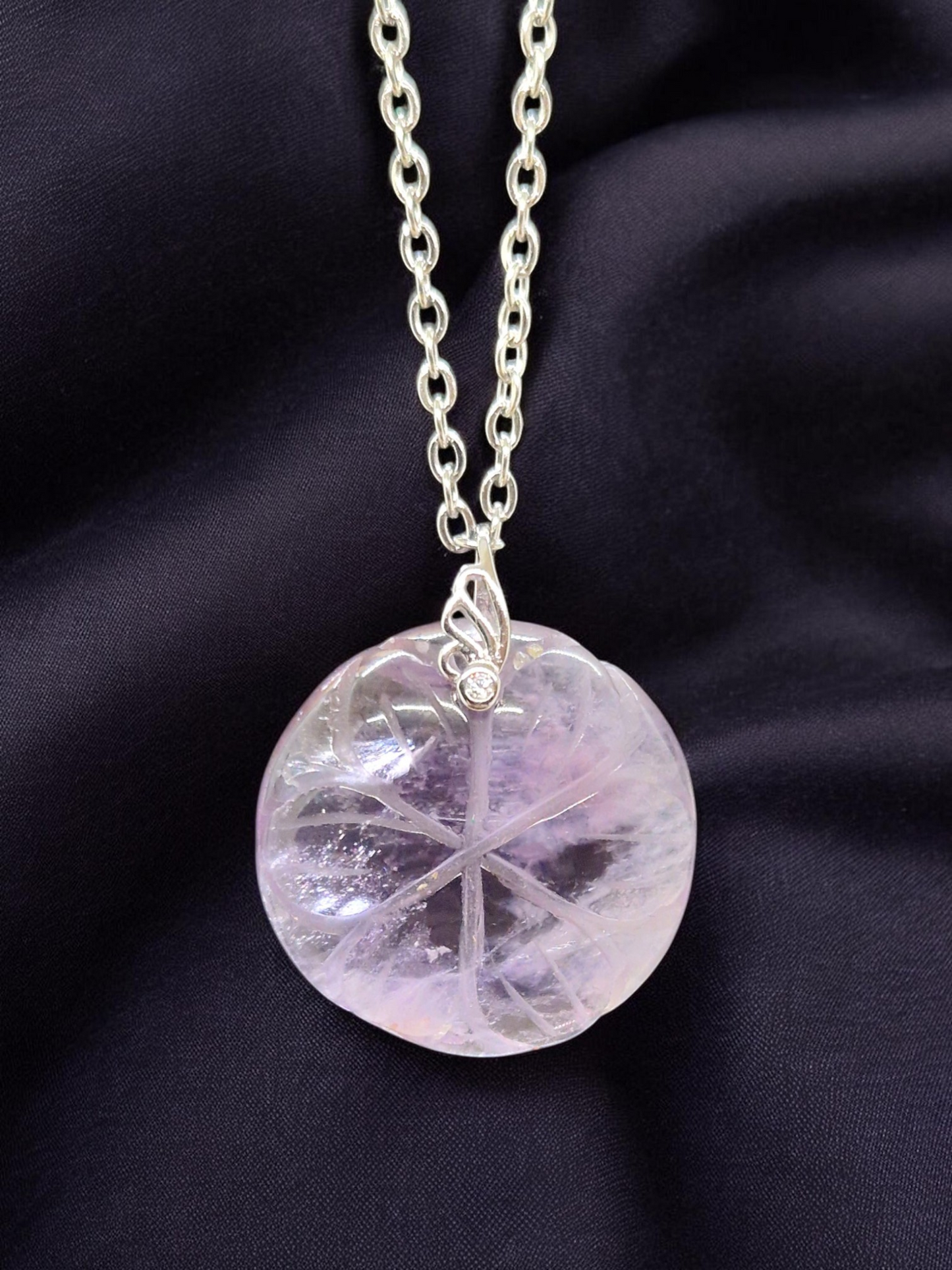 Pendentif Améthyste gravée