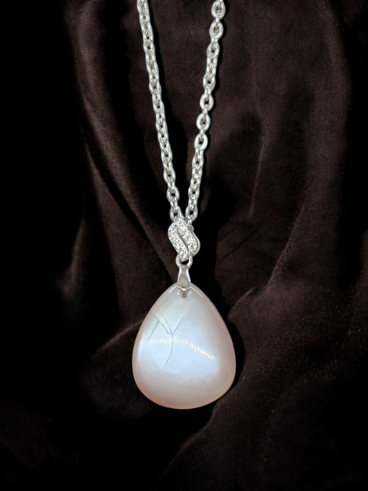 Pendentif Pierre de lune grise
