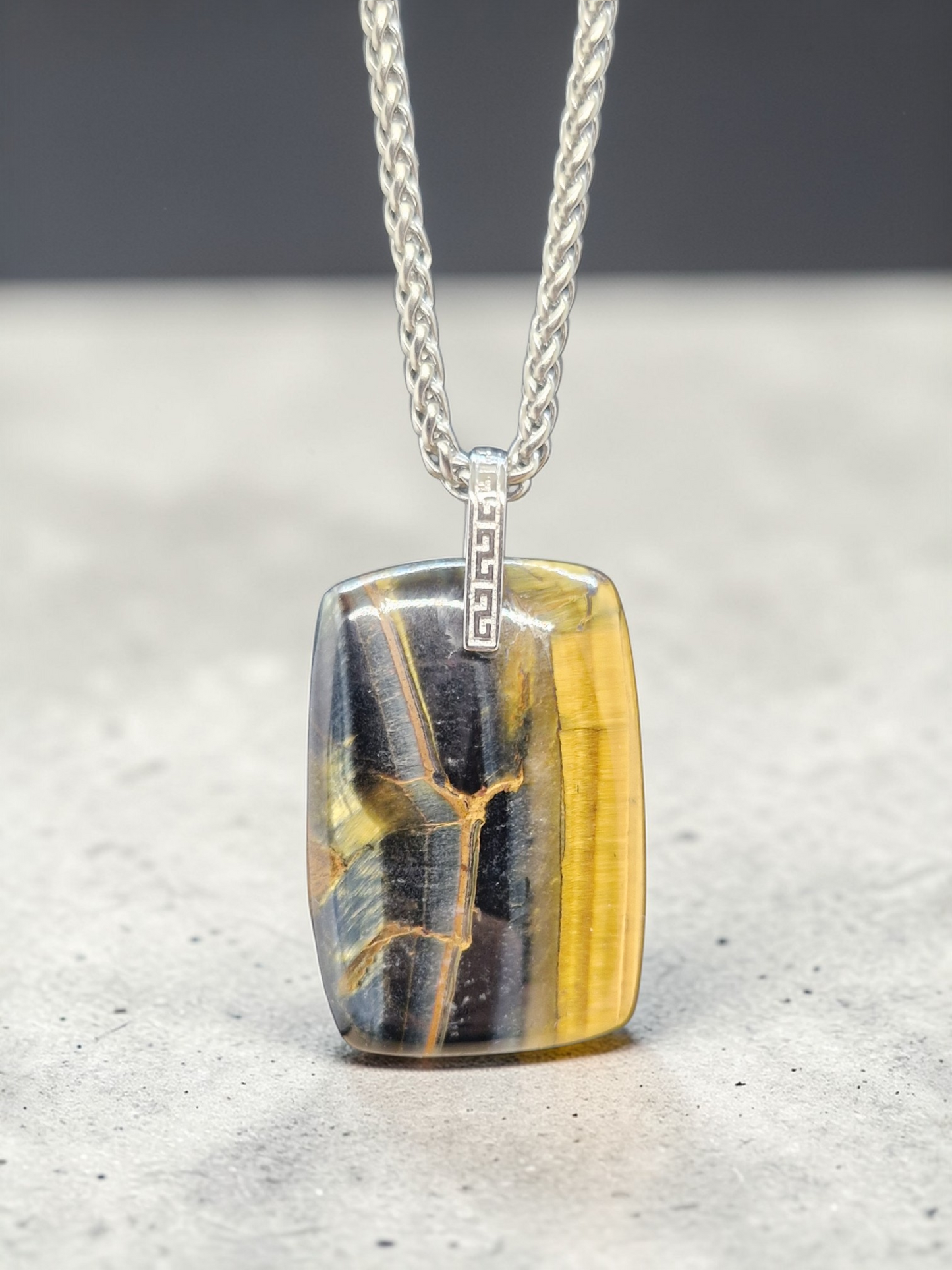 Pendentif Oeil de tigre/faucon