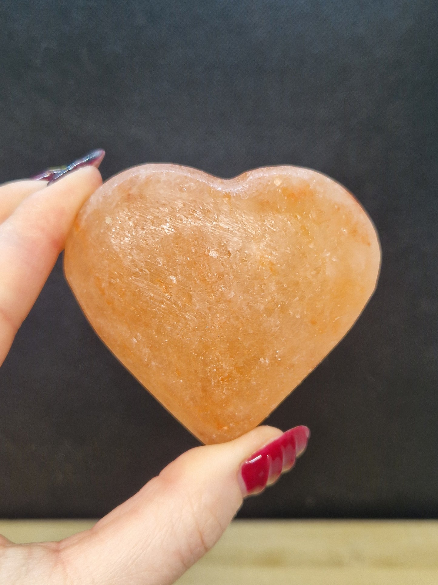 Cœur sel rose Himalaya