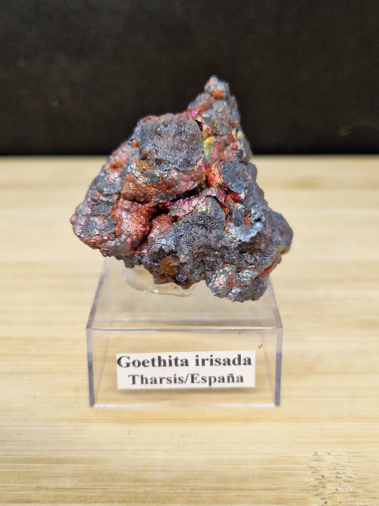 Goethite irisée brute