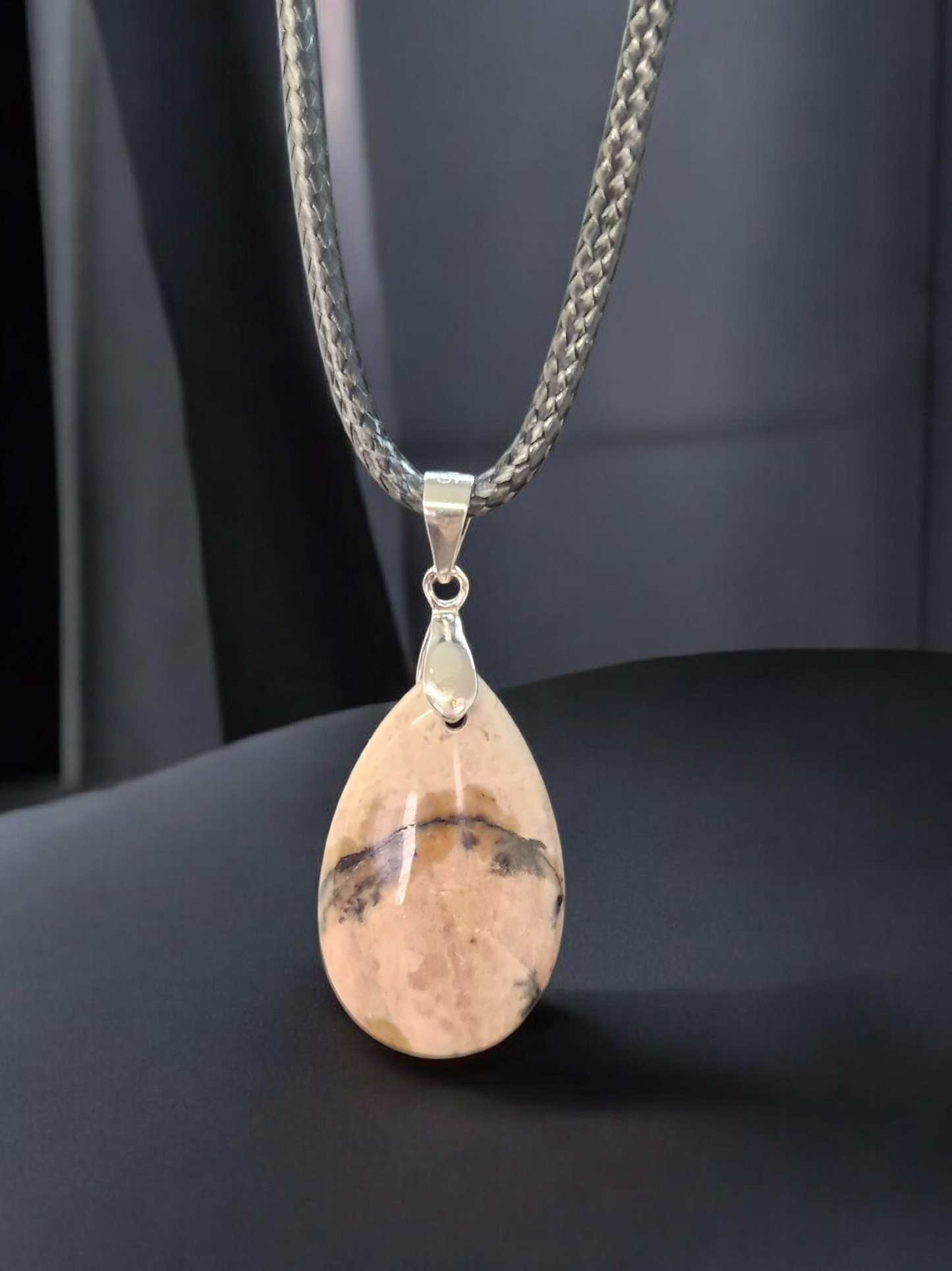 Pendentif Rhodonite