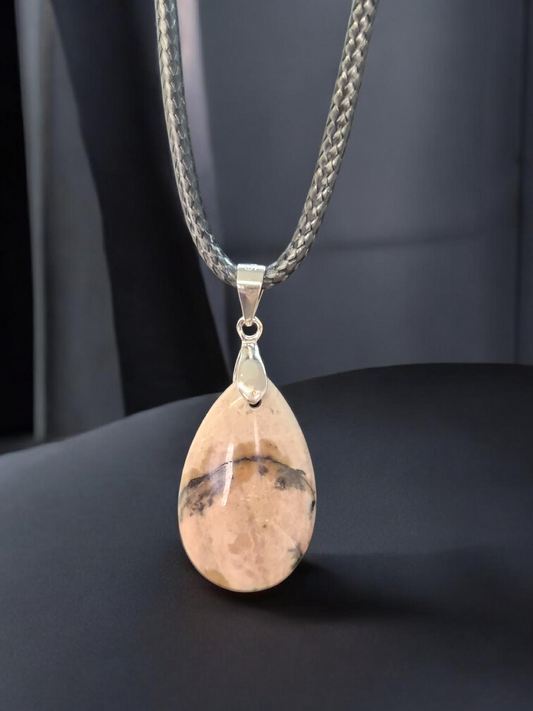 Pendentif Rhodonite