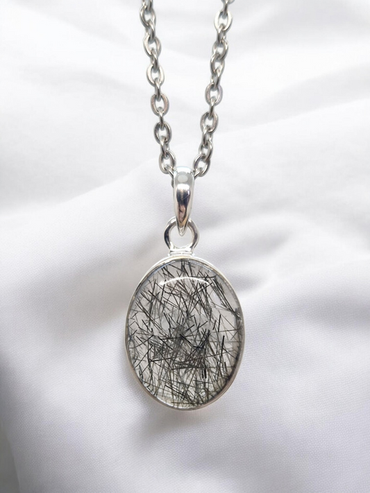 Pendentif Quartz Tourmaline
