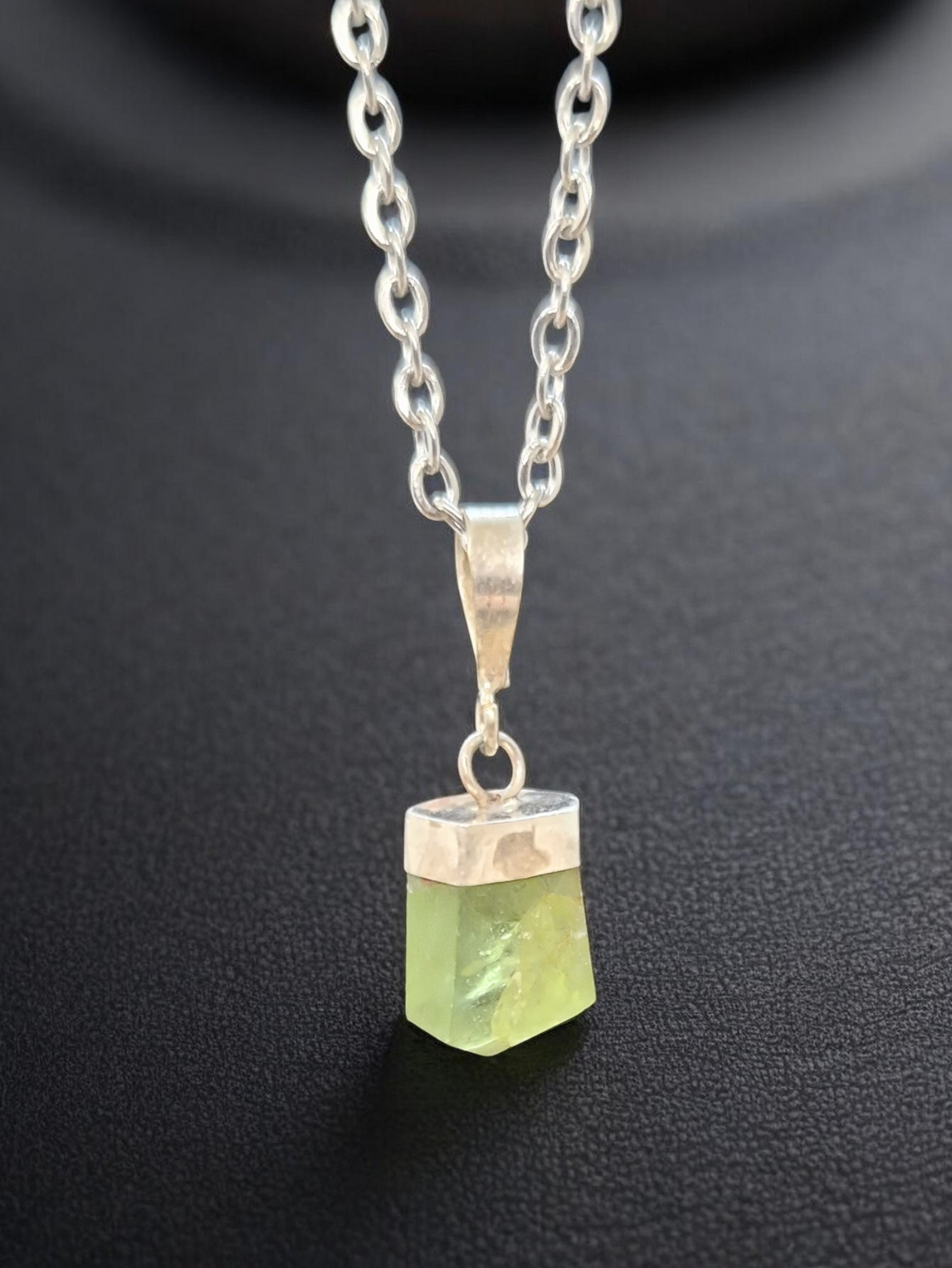 Pendentif Péridot Argent