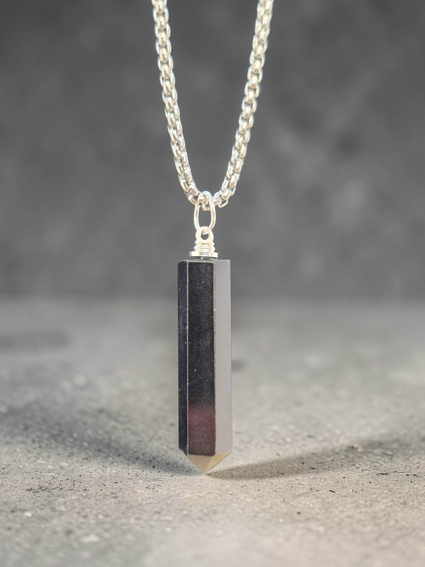 Pendentif pointe onyx