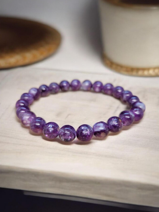 Bracelet Lépidolite mica 8mm
