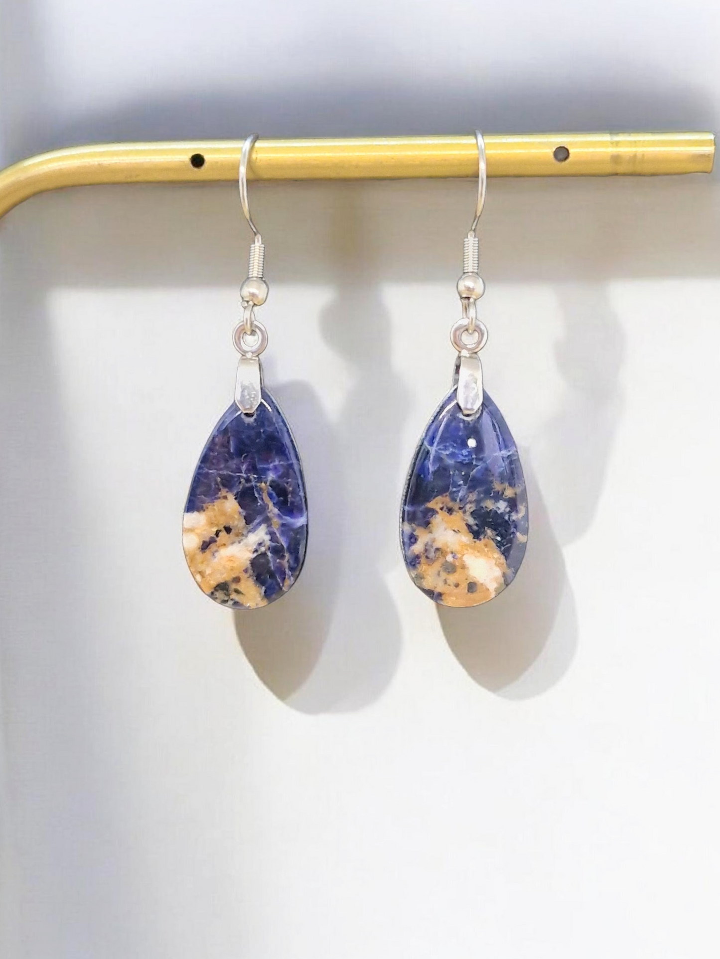 Boucles d'oreilles Sodalite