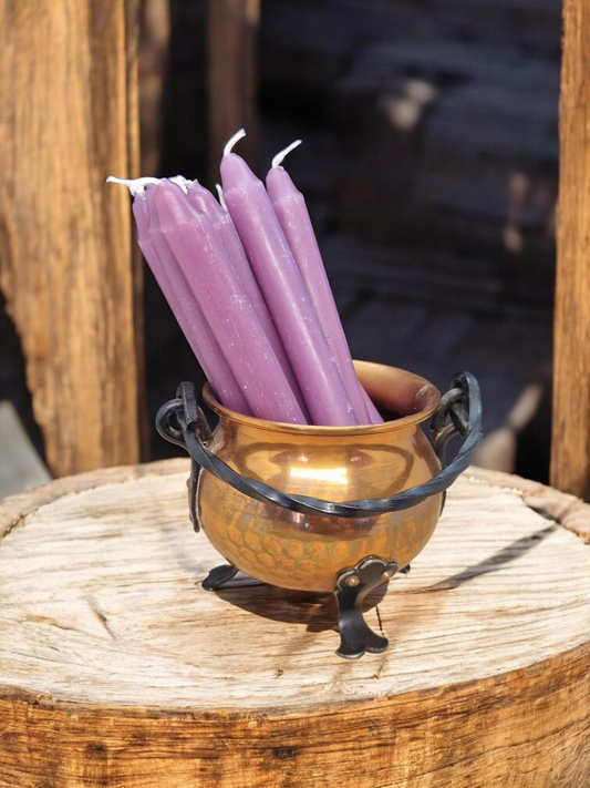 Bougies rituelles violettes