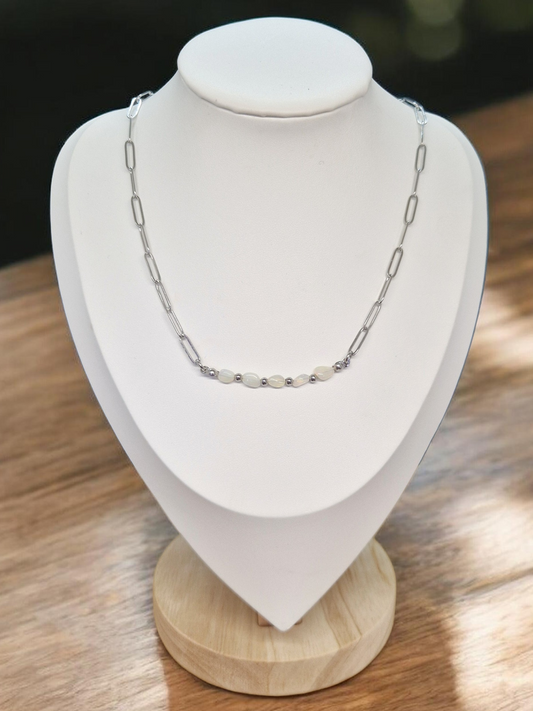 Collier Opale welo & Acier