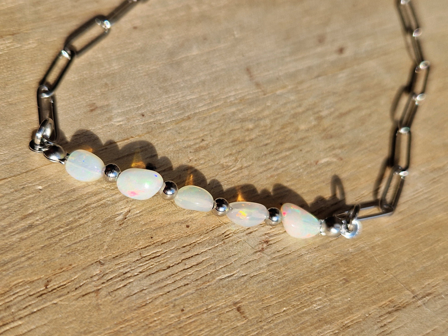 Collier Opale welo & Acier