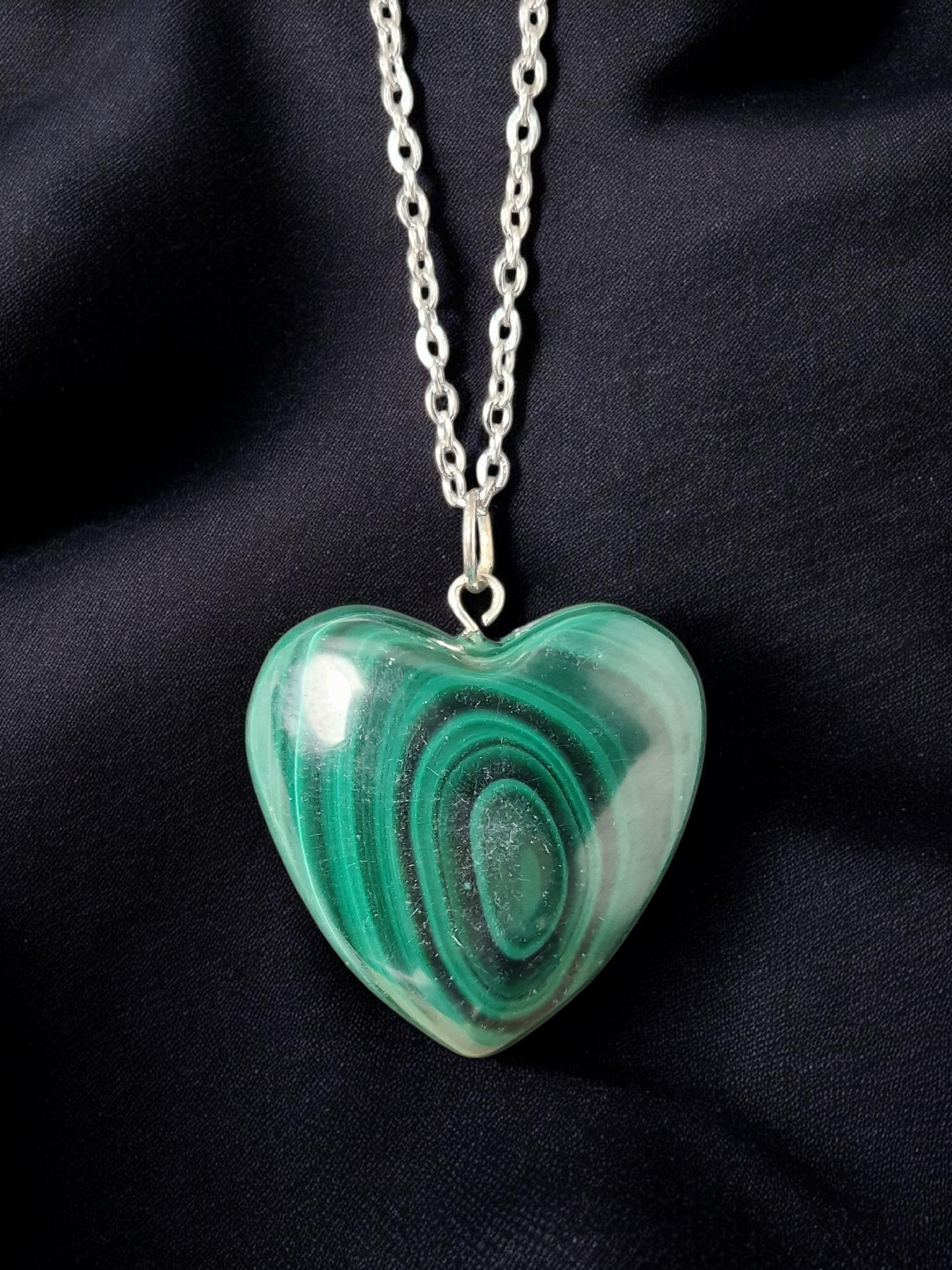 Pendentif Malachite cœur