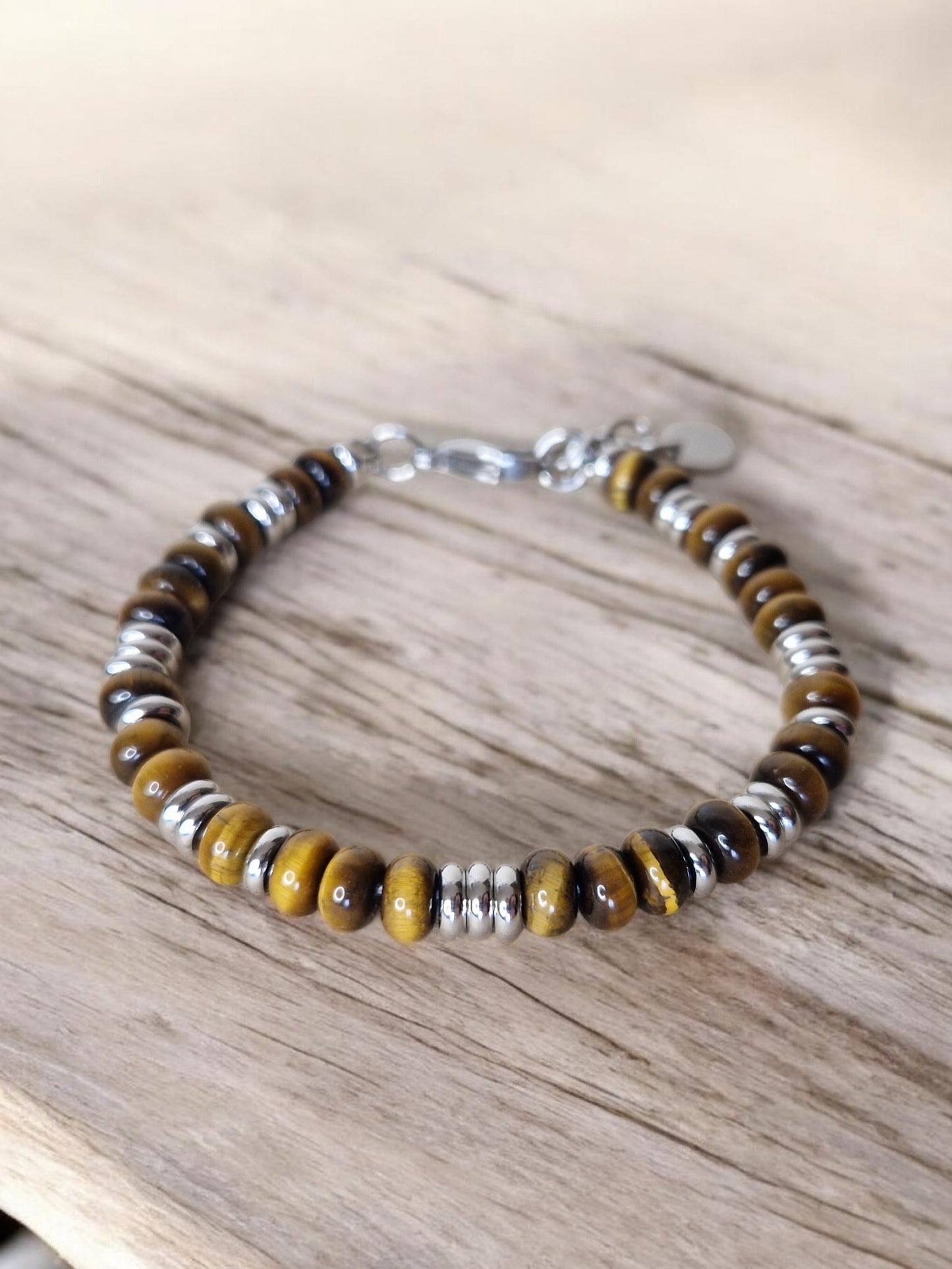 Bracelet Oeil de tigre réglable