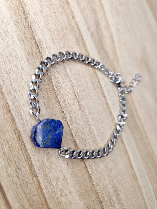 Bracelet Lapis lazuli réglable