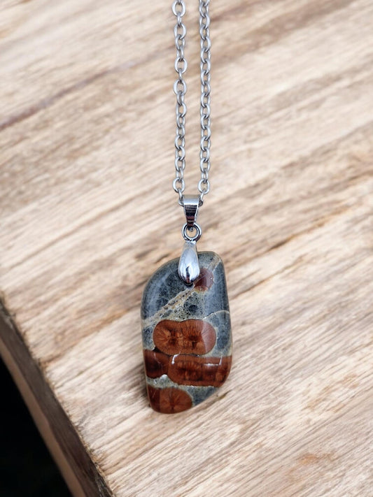 Pendentif Obsidienne peanut
