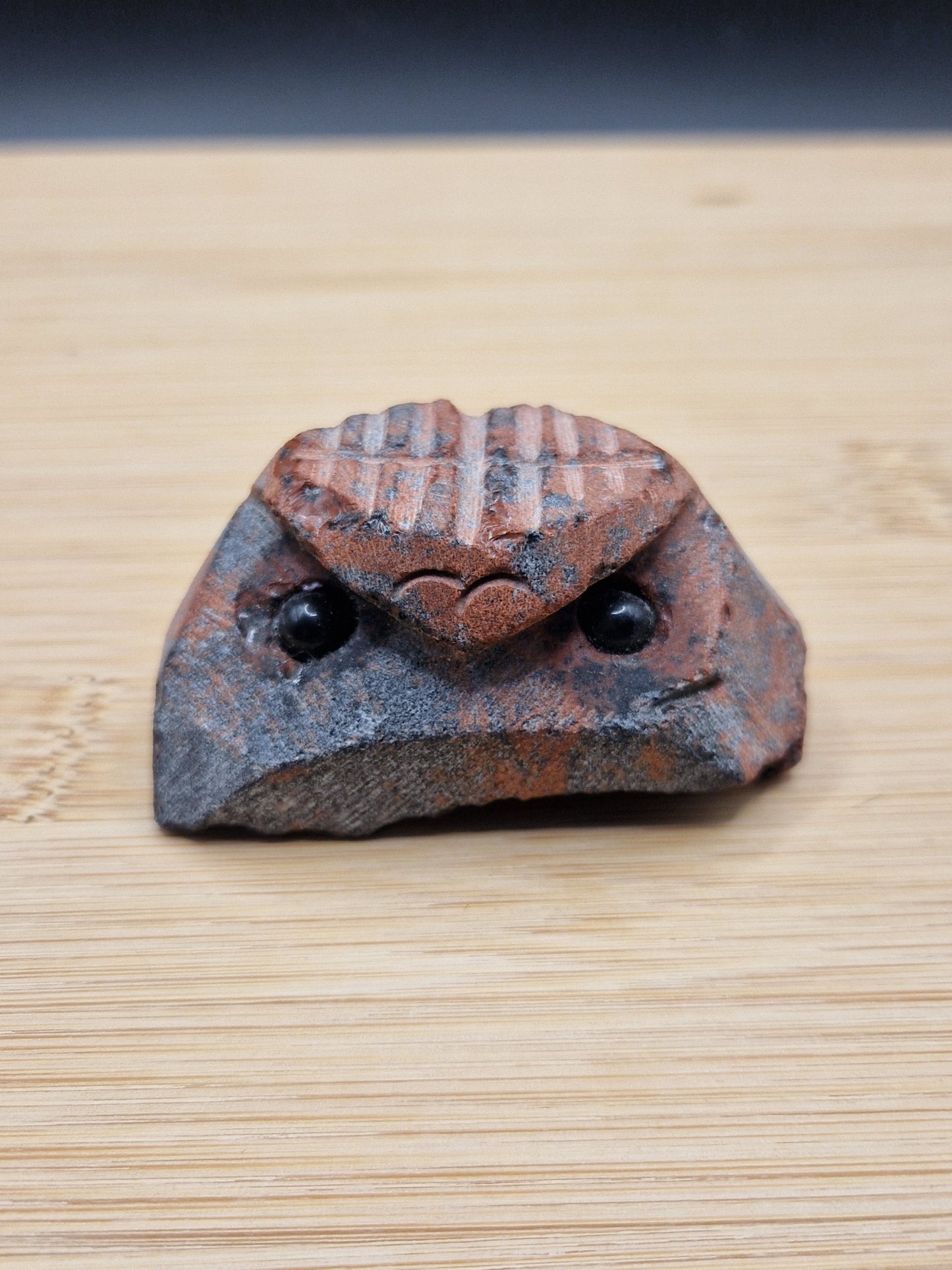 Figurine en Obsidienne Acajou