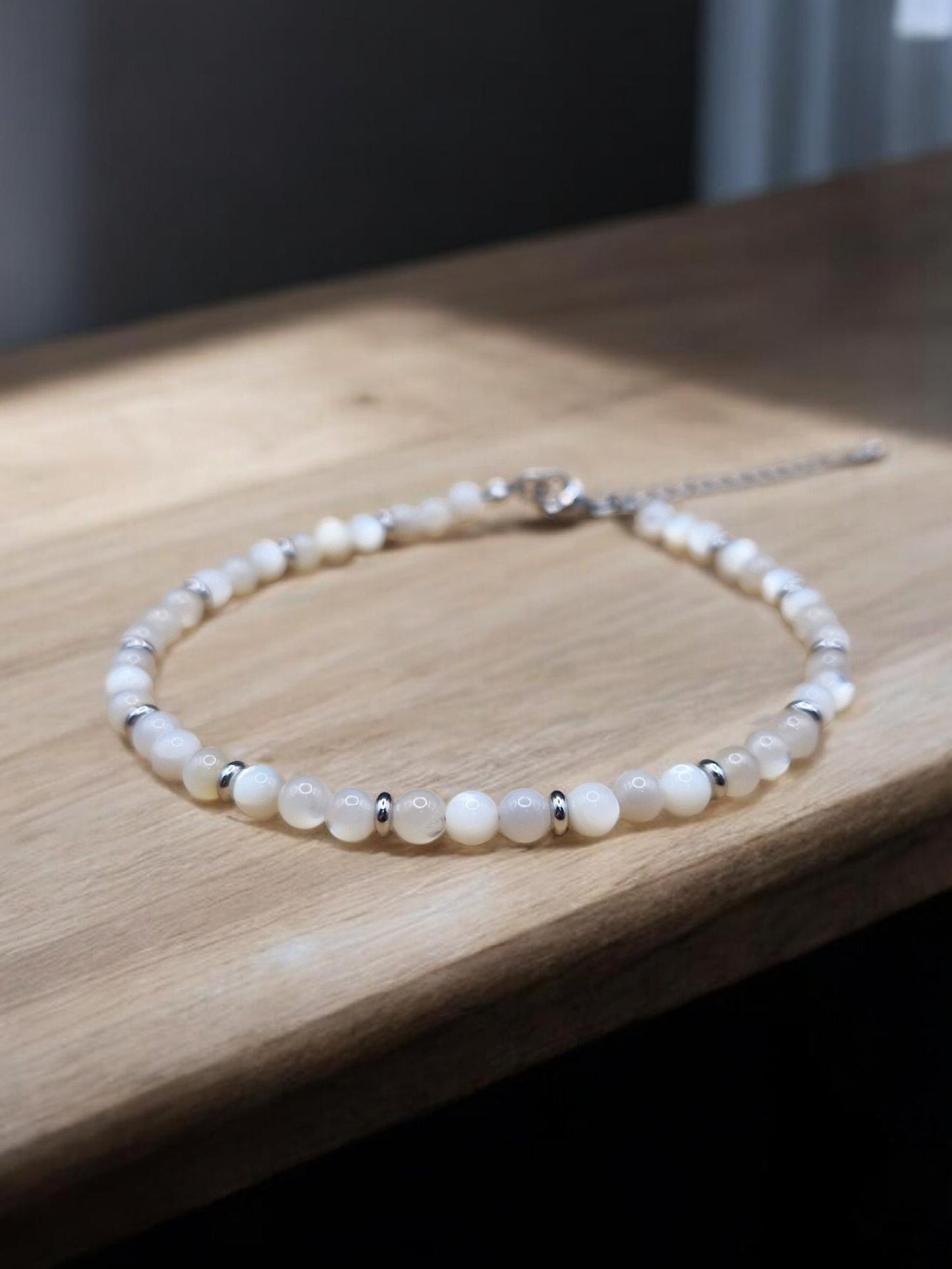 Bracelet de cheville Nacre