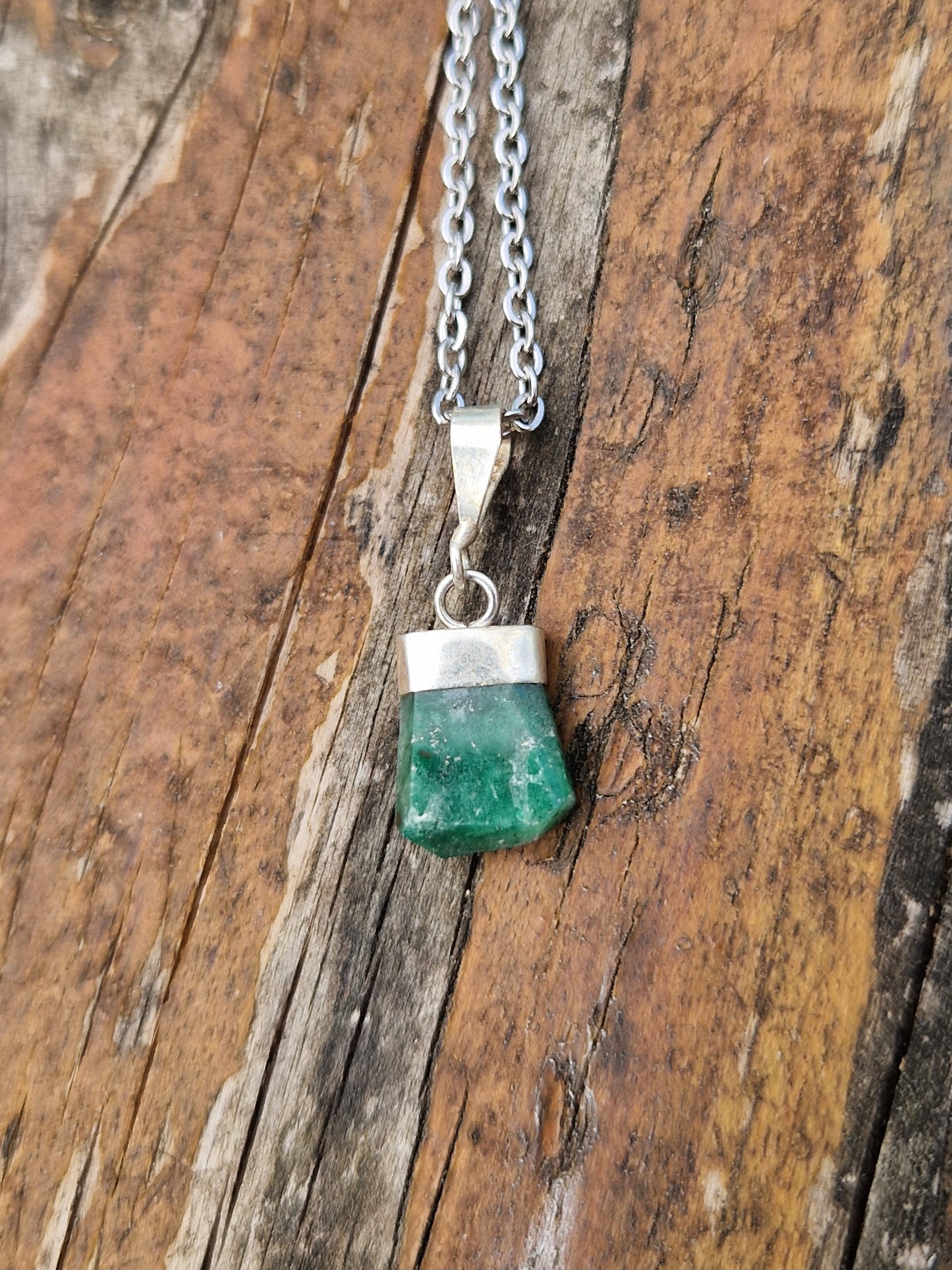 Pendentif émeraude et Argent